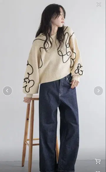LOWRYSFARM 와이드 스트레이트 데님