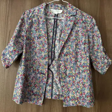 질 스튜어트 꽃무늬 반팔 자켓 S