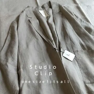 택 포함 새상품 studioclip 린넨 100% 베리떼꾸르 네스트로브