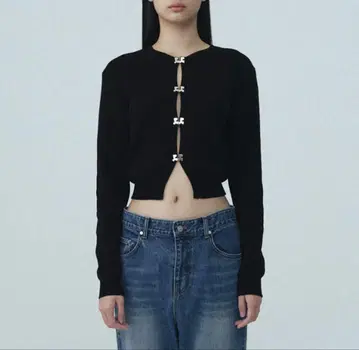 Rest&Recreation LOGO CLIP KNIT CARDIGAN