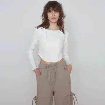 시루무린 C/L Fluffy 프론트 업 롱T