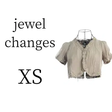 새상품급 jewel changes 주얼 체인지즈 반팔 볼레로 XS