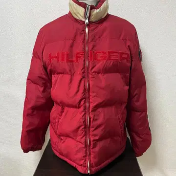 타미힐피거 리버서블 다운 자켓 레드&블랙 L 사이즈