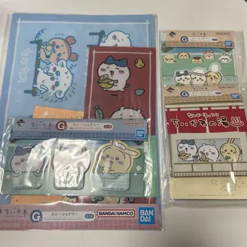 치이카와 (먼작귀) 제일복권 g상 문구류 메모장 스티커 파일