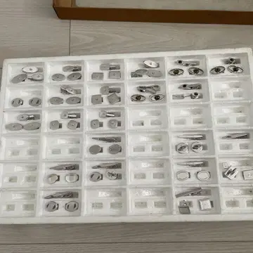 실버제 넥타이핀 다수 세트