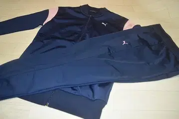 Puma 저리 상하의 세트 네이비/핑크 S