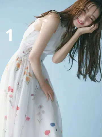 SNIDEL 백리본 쉬폰 원피스 1