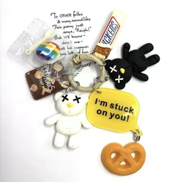 [ black x white? cookies ] 반짝반짝 키링