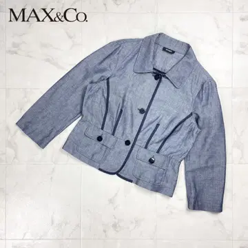 MAX&Co. 린넨 코튼 셔츠 자켓 네이비 사이즈 44*FD362