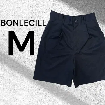 본르 씰 하프 팬츠 숏팬츠 무릎 기장 블랙 M 턱입 치노