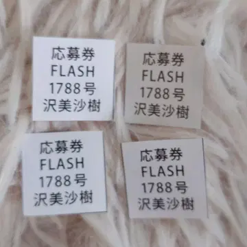 FLASH 2025년 10월 7일호 사와 미사키 폴라로이드 응모권 4매