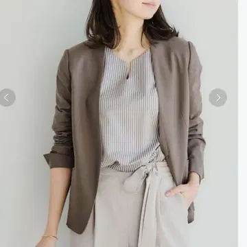 그린 라벨 릴랙싱 카치리라 노라펠 재킷 38 브라운