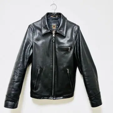 새상품급 schott 샷 가죽 블랙 싱글 자켓 라이더스