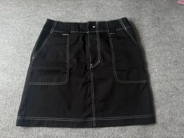 [ Dickies ] 블랙 데님 스티치 미니 스커트