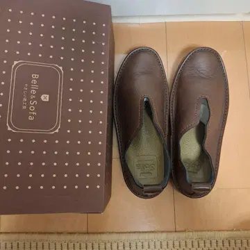 Belle 소파 브라운 슬립온 22.0cm 야사시이 신발 공방