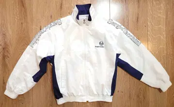 Sergio Tacchini 나일론 자켓 LL 사이즈 화이트 x 네이비