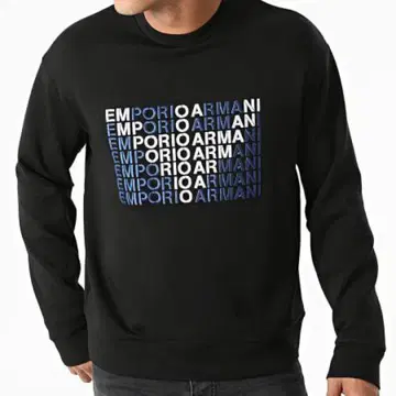 EMPORIO ARMANI 블랙 맨투맨 XL