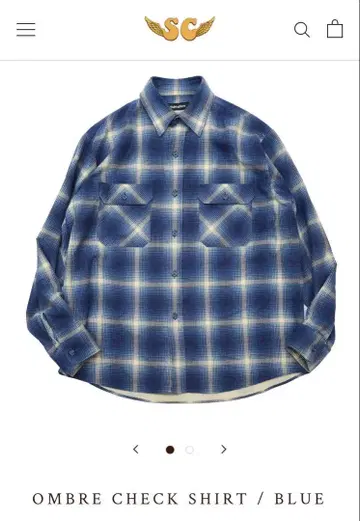 서브컬처 SC OMBRE CHECK SHIRT / BLUE