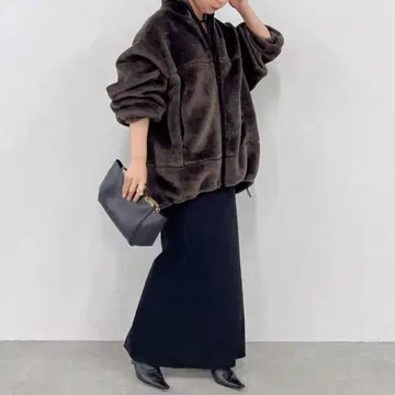 GALLARDAGALANTE 개럴개런트 보아 블루종 다크 브라운