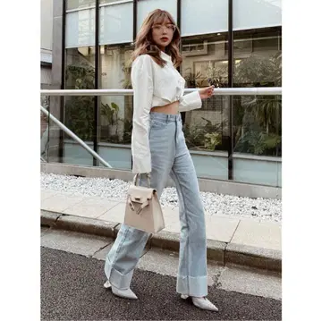 새상품급 Darich 롤업 와이드 데님 팬츠 S사이즈