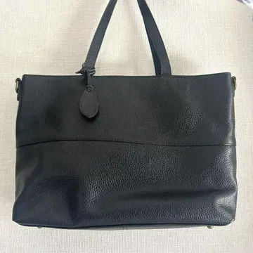 천연 가죽 안나 마리 토트백