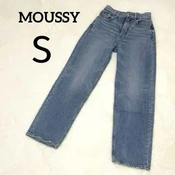 [ 새상품급 ] MOUSSY 데님 와이드 캐주얼 스트레이트 루즈핏 24