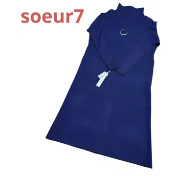 [ 새상품 ] 야마다야 스콧 클럽 soeur7 보틀넥 니트 원피스