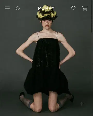 POPPY TULLE BALLOON TUNIC (BLACK)