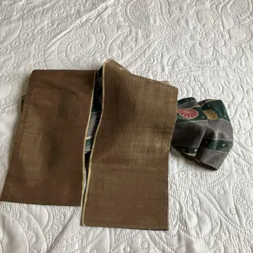 반폭 오비 리버서블 순수 실크