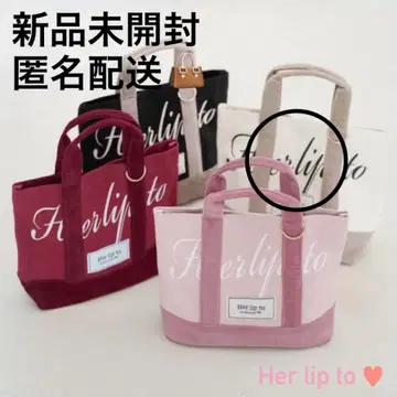 Herlipto 루미네 신주쿠 한정판 HLT Mini Tote ivory