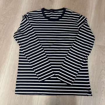00s UNIQLO 네이비 화이트 보더 롱T XL archive