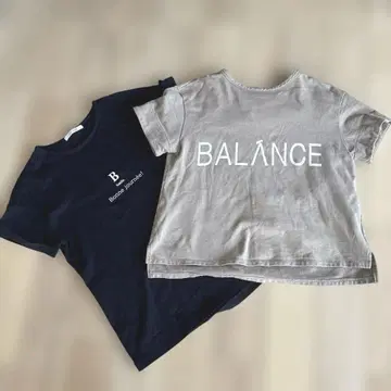 blancvert 로고 T셔츠 2장 세트
