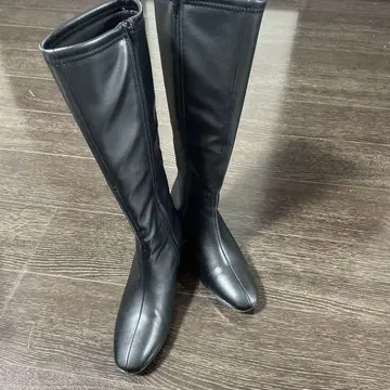 시마무라 롱 부츠 인조 가죽 블랙 L