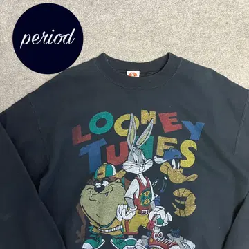 P2514 00s LOONEY TUNES 애니메이션 맨투맨 캐릭터 총집합