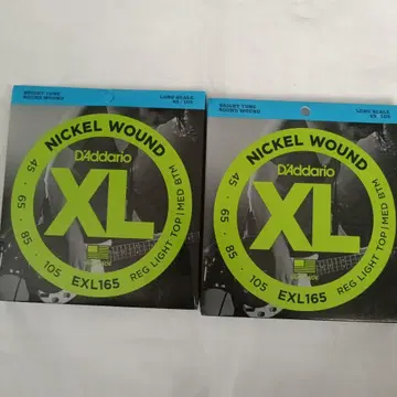 2개 다다리오 EXL165 베이스 줄 045-105