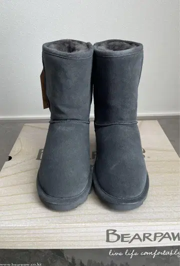 [23cm] BEARPAW 베어파우 여성용 어그 부츠 차콜