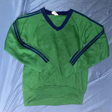 구제 의류 V넥 라인 Vintage 80s 90s 아크릴 상의