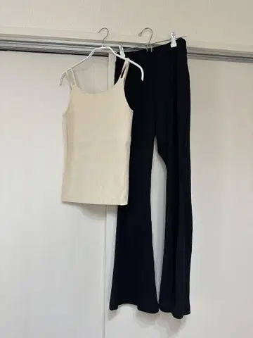 SLY 리브 플레어 팬츠 탱크탑 세트