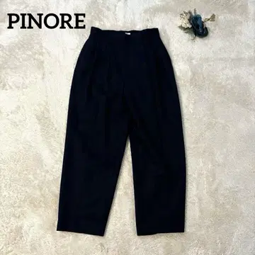 [ PINORE ] 피노레 울 혼방 네이비 여성 팬츠 안감 부착