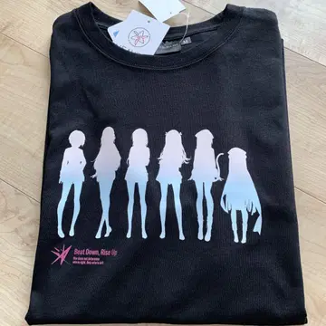 헤븐 번즈 레드 31A 실루엣 반팔 T셔츠 블랙 M 사이즈