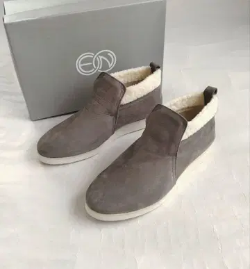 키다리 아저씨 EN 일본산 가죽 스니커즈 부츠 24cm 그레이 천연 가죽