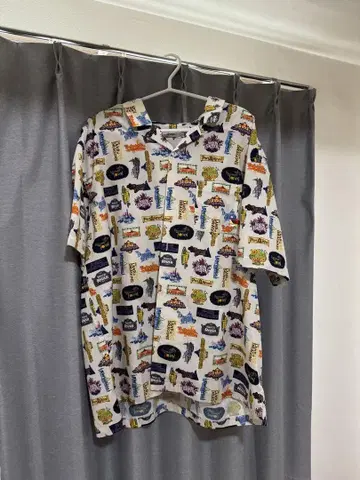 킹덤하츠 월드 로고 셔츠 graniph XL