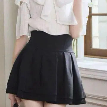 미셸 마카롱 슬림 레그 스커트 xs 블랙 michellMacaron