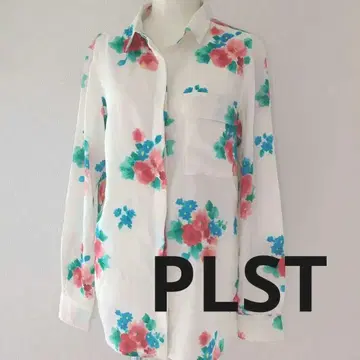 플라스테 PLST 플라워 프린트 2 긴팔 셔츠 꽃무늬 수채화풍