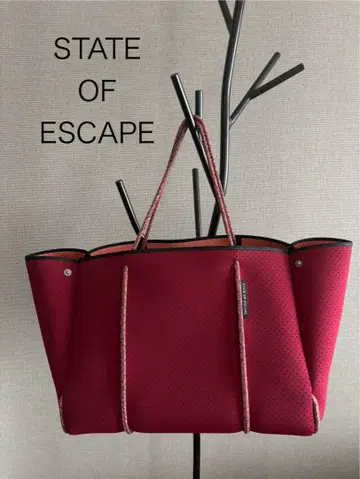 스테이트 오브 에스케이프 론 헤르만 별주 컬러 빨간색 토트백