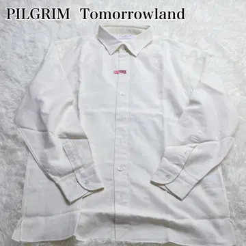 필그림 PILGRIM Tomorrowland 버튼 셔츠 화이트