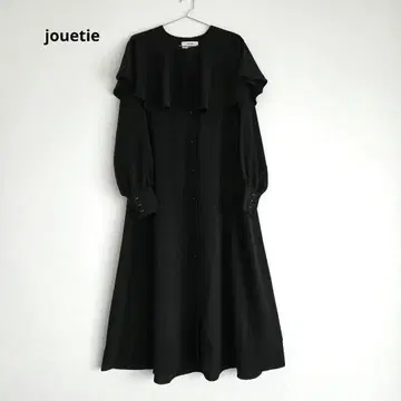 jouetie 케이프 원피스 블랙 롱 원피스 옷깃