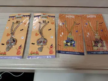 디즈니 앰버서더 호텔 할로윈 키링 4개 세트