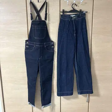지나시스 MOUSSY 올인원 살로펫 스트레이트 데님