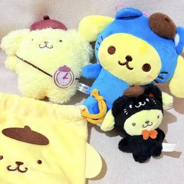 폼폼푸딩 봉제 인형 키링 스트랩 묶음 판매 인형옷
